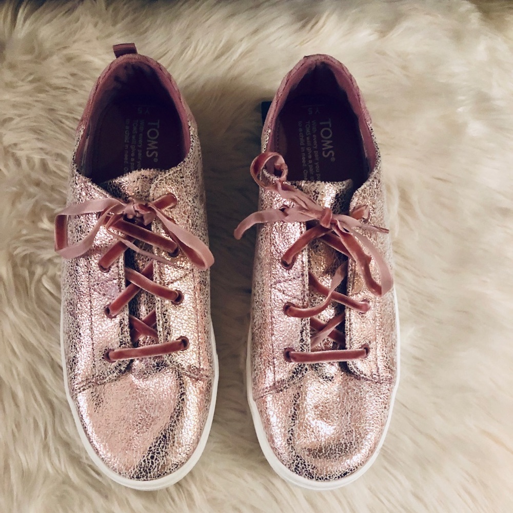 🎉HP🎉Toms Foil & Corduroy Sneakers FIRM PRICE - Picture 5 of 11